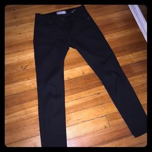Free people black cropped jeans